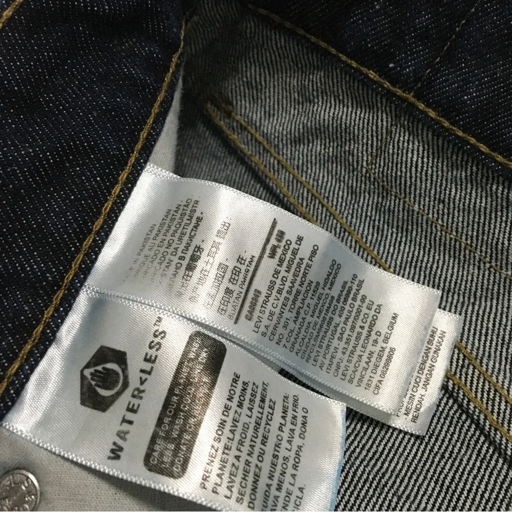 Levis 501 Jeans W32 L30 Blue Straight Button Fly Denim - Picture 7 of 10